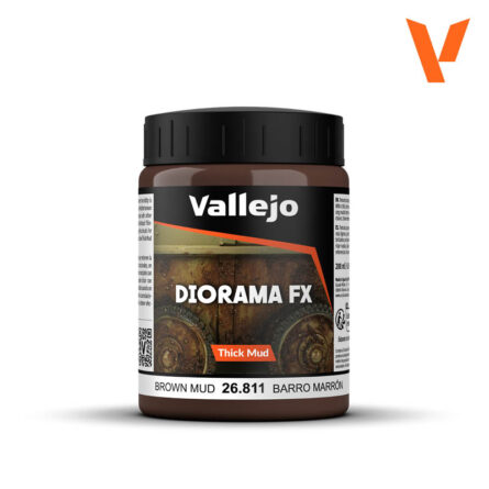 Vallejo Diorama FX – Barro Marrón Denso (26811)
