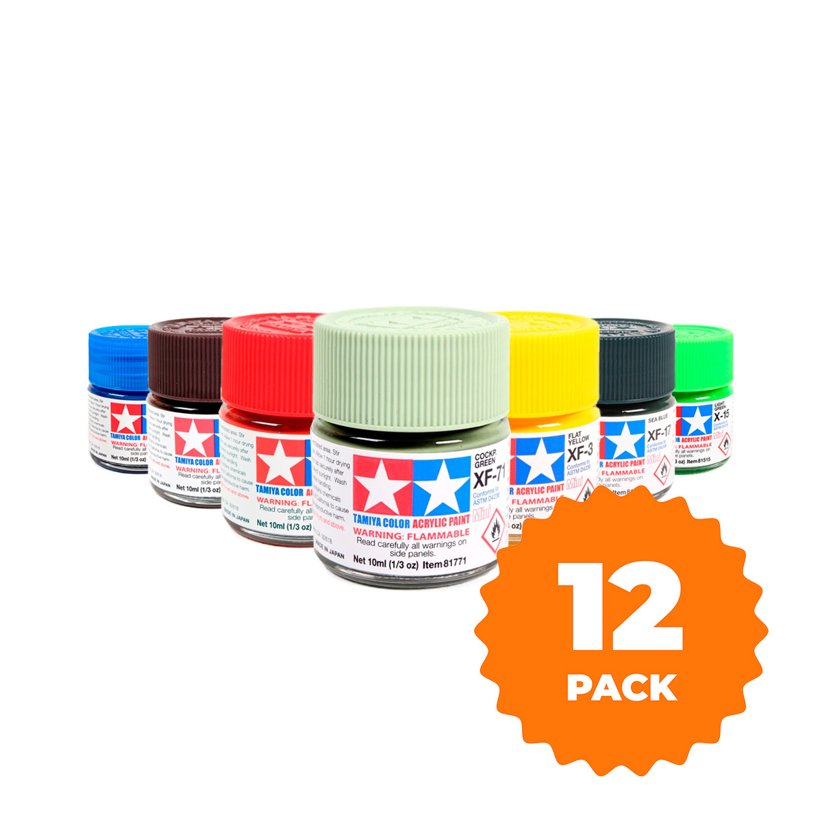 Pack 12 X y XF Tamiya con descuento