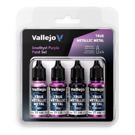 Vallejo True Metallic Metal Púrpura Amatista 77255 Set TMM