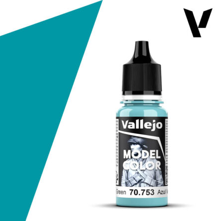 Vallejo Model Color 70753 Azul Verde Claro - Pintura Acrílica